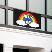 Ally AF I - LGBTQ-Flaggen Gay Trans Queer Stolz Banner (Äußeres Gebäude)