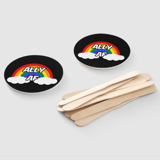 Ally AF I - LGBTQ-Flaggen Gay Trans Queer Stolz Fächer (Non-assembled)