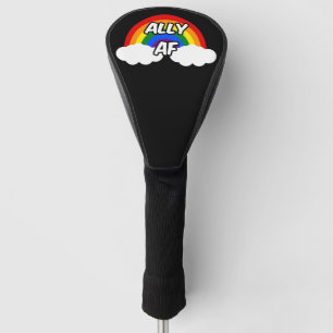 Ally AF I - LGBTQ-Flaggen Gay Trans Queer Stolz Golf Headcover