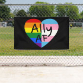 Ally AF III - Queer Stolz der Gay Trans-Flagge für Banner (Insitu)