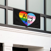 Ally AF III - Queer Stolz der Gay Trans-Flagge für Banner (Äußeres Gebäude)