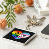 Ally AF III - Queer Stolz der Gay Trans-Flagge für Schlüsselanhänger (Seite)