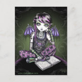 Ally Bat Winged Emo Ipod Fairy Postkarte (Vorderseite)