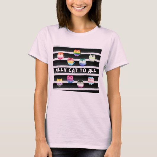 Ally Cat an alle T-Shirt (Vorderseite)
