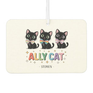 Ally Cat - Black Cat LGBTQ Prix Autolufterfrischer