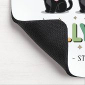 Ally Cat - Black Cat LGBTQ Prix Mousepad (Ecke)
