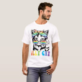 Ally Cat Lgbt Gay Rainbow Pride Flag Boys Men Girl T-Shirt (Vorne ganz)