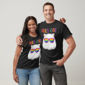 Ally Cat LGBT Gay Rainbow Pride Flag Cat 3 T-Shirt (Unisex)