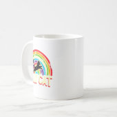 Ally Cat Lgbt Pride Cat Kaffeetasse (Vorderseite Links)