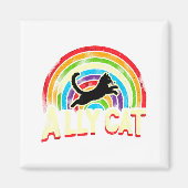 Ally Cat Lgbt Pride Cat  Magnet (Vorne)