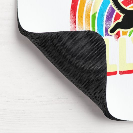 Ally Cat Lgbt Pride Cat Mousepad (Ecke)