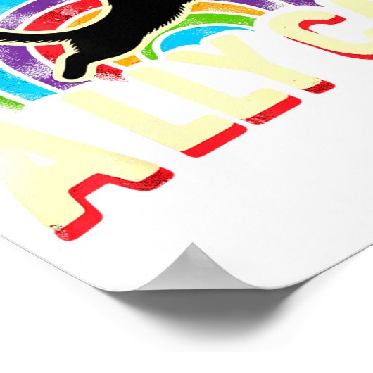 Ally Cat Lgbt Pride Cat  Poster (Ecke)