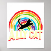 Ally Cat Lgbt Pride Cat Poster (Vorne)