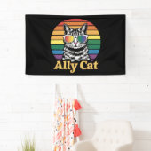 Ally Cat LGBT Rainbow Flag LGBTQ Geschenk Banner (Insitu)