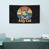 Ally Cat LGBT Rainbow Flag LGBTQ Geschenk Banner (Messeveranstaltung)