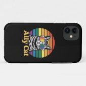Ally Cat LGBT Rainbow Flag LGBTQ Geschenk Case-Mate iPhone Hülle (Rückseite (Horizontal))