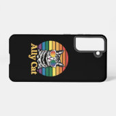 Ally Cat LGBT Rainbow Flag LGBTQ Geschenk Samsung Galaxy Hülle (Rückseite (Horizontal))