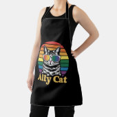 Ally Cat LGBT Rainbow Flag LGBTQ Geschenk Schürze (InSitu)
