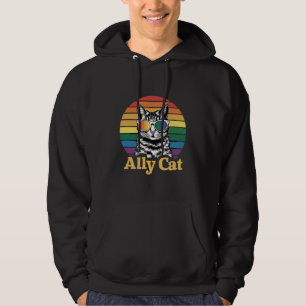 Ally Cat LGBT Regenbogenflagge LGBTQ Geschenk Hoodie