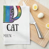 Ally Cat - Rainbow Cat LGBTQ Pride (2) Geschirrtuch (Viertel Falte)