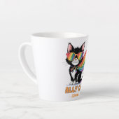 Ally Cat - Rainbow Cat LGBTQ Pride Milchtasse (Linke Ecke)