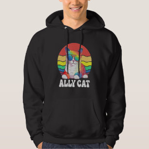 Ally Cat Straight LGBT Unterstützer Gay Pride Ally Hoodie