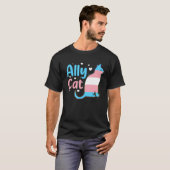 Ally Cat Transgender Pride Cat Kitten LGBT Trans T-Shirt (Vorne ganz)