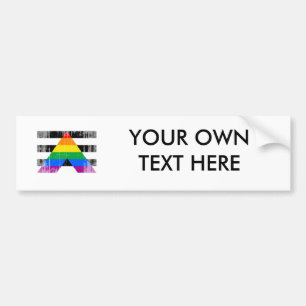 ALLY FLAG DISTRESSED -.png Autoaufkleber