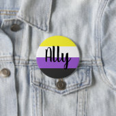 Ally-Flag, nicht binär Button (Beispiel)