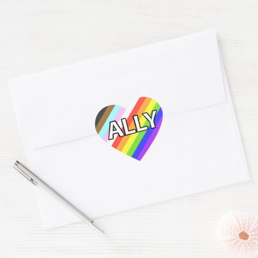 Ally Heart Sticker Sheet (Umschlag)