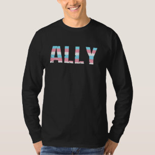 Ally Lgbtq Trans Pride Support Transgender-Flag T-Shirt