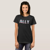 Ally Lgbtq Trans Pride Support Transgender Flag T-Shirt (Vorne ganz)