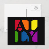 Ally Pop Black Postcard Postkarte (Vorne/Hinten)