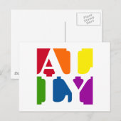 Ally Pop White Postcard Postkarte (Vorne/Hinten)