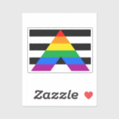 Ally Pride Flag Aufkleber (Blatt)