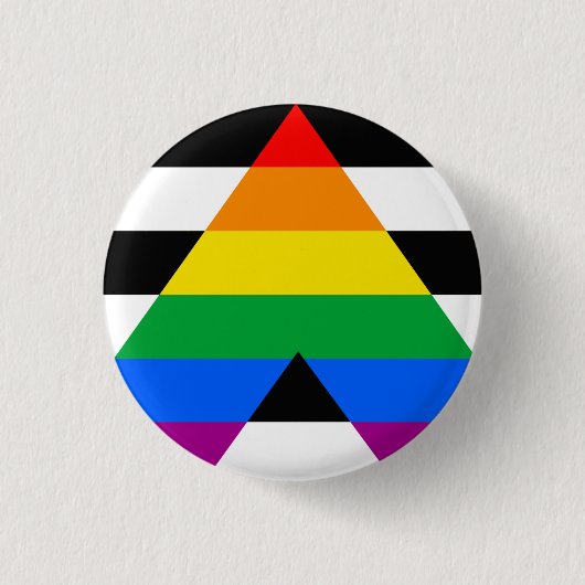 Ally Pride Flag Button (Vorderseite)