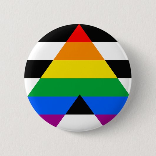 Ally Pride Flag Button (Vorderseite)