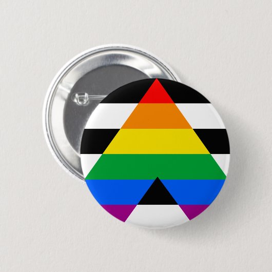 Ally Pride Flag Button (Vorne & Hinten)