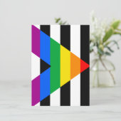 Ally Pride Flag Feiertagskarte (Stehend Vorderseite)