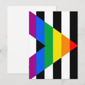 Ally Pride Flag Feiertagskarte (Vorne/Hinten)