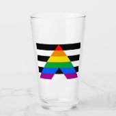 Ally Pride Flag Glas (Vorderseite)