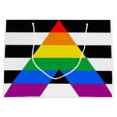 Ally Pride Flag Große Geschenktüte (Vorderseite)
