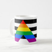 Ally Pride Flag Kaffeetasse (Vorderseite Links)