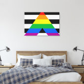Ally Pride Flag Leinwanddruck (Insitu (Schlafzimmer))