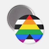 Ally Pride Flag Magnet (Vorderseite/Rückseite)