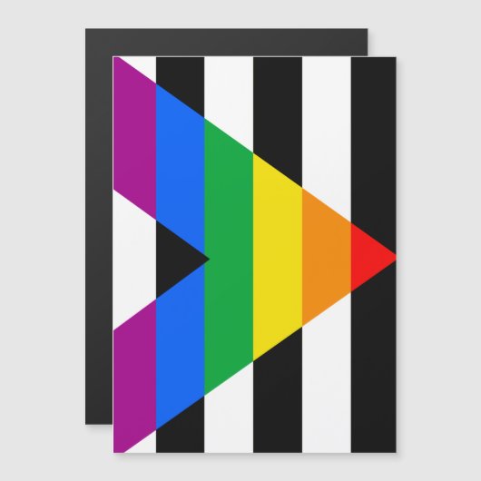 Ally Pride Flag Magneteinladung (Vorne/Hinten)
