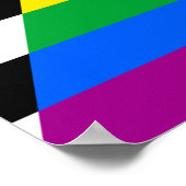 Ally Pride Flag Poster (Ecke)
