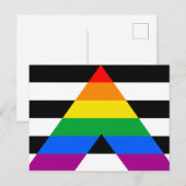 Ally Pride Flag Postkarte (Vorne/Hinten)