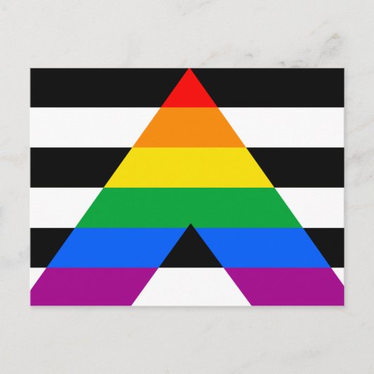 Ally Pride Flag Postkarte (Vorderseite)