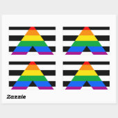 Ally Pride Flag Rechteckiger Aufkleber (Blatt)